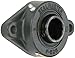 Sealmaster SFT-19 Standard Duty Flange Cartridge Unit, 2 Bolt, Regreasable, Felt Seals, Setscrew Locking Collar, Cast Iron Housing, 1-3/16" Bore, 5-9/16" Overall Length, 4-19/32" Bolt Hole Spacing Width, 17/32" Flange Height, ?2 Degrees Misalignment Angle