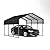 FammyLoft 10x15 FT Metal Carport, Heavy Duty Car Port with Galvanized Metal Roof, Outdoor Garage Car Shelter Shade for Car, Boats and Truck (Dark Gray)