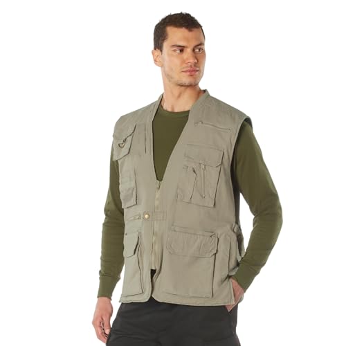 Rothco Deluxe Safari Outback Vest - 18-Pocket Versatility for Outdoor Enthusiasts and Adventurers - Khaki - L by Rothco - Image 3
