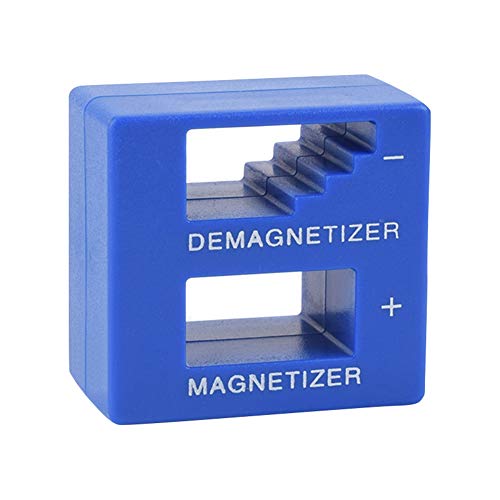 TTFLY Magnetizador desmagnetizador, herramienta magnética para puntas de destornillador, puntas de tornillo, color azul Cover