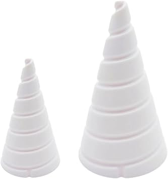 2PCS Cone Fibonacci Coil Winding Tool Set for Copper Wire Gardening & Antenna Crafting, PP Jig Fixture with Large and Small Sizes to Create Precise Coilssmall + large