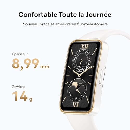 HUAWEI Band 9, Bracelets Montre Connectée, iOS & Android, TruSleep 4.0 Surveillance Scientifique du Sommeil, 14 Jours d'utilisation maximale, 100 Modes d'entraînement, Noir fluoroélastomère