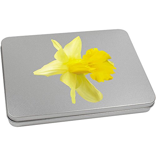 Azeeda 220mm 'Daffodil' Metal Hinged Tin/Storage Box (TT00096498)