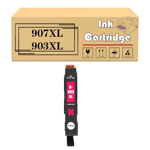 LISTWA Replacement 907XL 903XL 20ML Ink Cartridges Compatible for HP OfficeJet 6950 6960 6961 6963 6964 6965 6966 6968 6970 6971 6974 6975 6976 6978 6979 All-in-One Printer Magenta*1