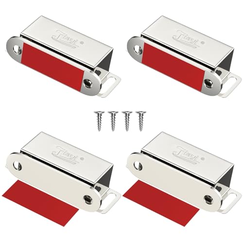 Magnetschnäpper Tür Magnete für Schranktüren Jiayi 4 Stück Magnetverschluss Schrank Magnete Türmagnete für Möbel Edelstahl Schubladen Magnet Türschließer Möbelmagnete Türmagnet Selbstklebend