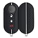 kwmobile Autoschlüssel Silikon Hülle kompatibel mit FIAT Lancia 3-Tasten Klapp Autoschlüssel - Schlüsselhülle - in Schwarz Weiß