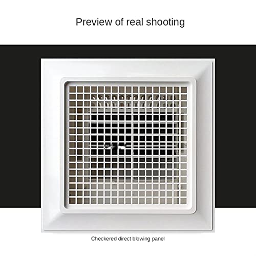 Ventilador de ventilación para baño de techo, ventilador extractor silencioso con panel de rejilla grande 30×30CM miniatura 6