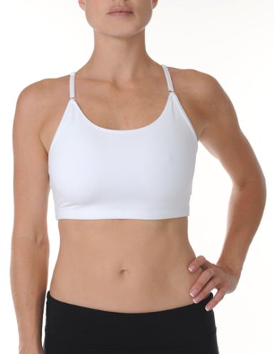 Beyond Yoga Adjustable Strap Sports Bra (White, Small) #TOP21