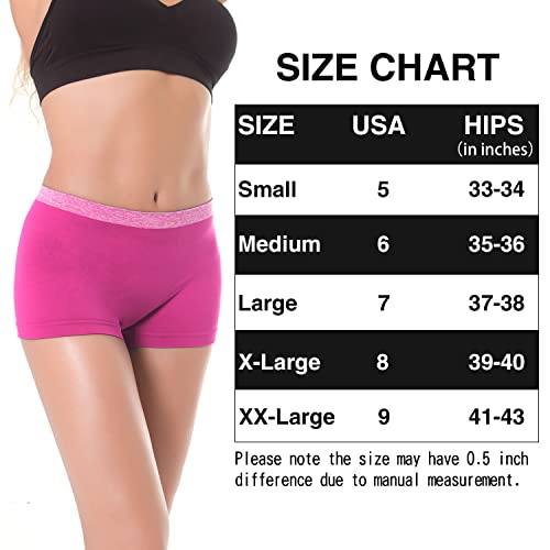 Image of DEEP TOUCH Womens Seamless Underwear Boyshort Panties Boxer Briefs No Show Panty for Ladies Comfortable