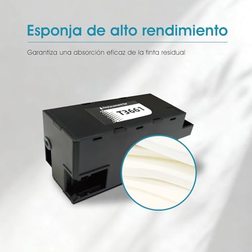 Aurotec T3661 Wartungsbox Kompatibel für Epson T3661 C13T366100 für Epson Wartungsbox XP-8500 XP-6000 XP-6100 XP-6005 XP-6105 XP-8600 XP-8605 XP-8700 XP-970 XP-15000 XP-15010 XP-15080 1er-Pack