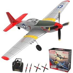 LEAMBE Remote Control Mustang Airplane - Hangar.Flights