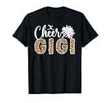 Cheer Gigi Grandma Leopard Gigi Of A Cheerleader Gigi T-Shirt