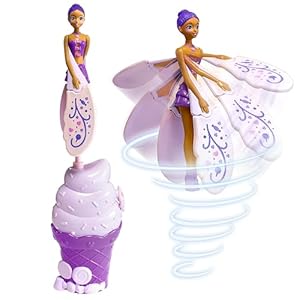 Sky Dancers Purple Licious– The Original Flying Doll Toy – Pull String Powered, Use Indoors or Outdoors, No Batteries Required, Gift for Kids 6+