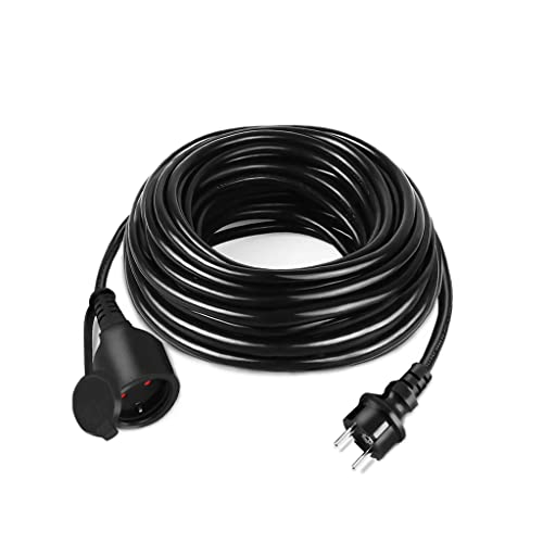 Rallonge d'alimentation avec fiche européenne 230V câble noir LZQ
