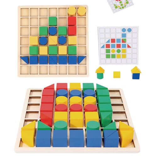KUKUTrue Giocattoli Montessori 3 4 5 Anni, Giochi in Legno