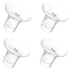 4Pcs Breast Pump Flange Insert 17mm Compatible with Momcozy/Spectra/Medela/eufy/Elvie/Lansinoh/Paruu P10 Breast Pump, Fit for Momcozy M5/M9/M6/V2 Pro/V2 pro/S12 Pro/eufy E10 S1 S1 Pro, 24mm Flange