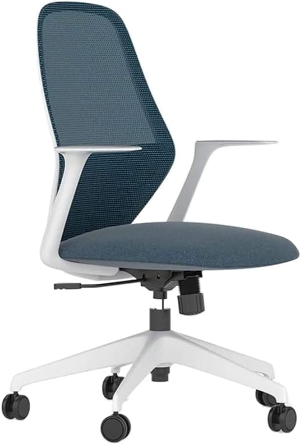 Office Chair Gaming Chair Computer Chair Household Lifting and Rotating Break Netting Backrest Computer Home Chair(Size:One Size,Color:Blue)