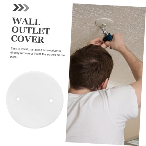 Couvercle de Boîte Électrique Octogonal et Cache-trou Plafond Blanc Polyvalent
