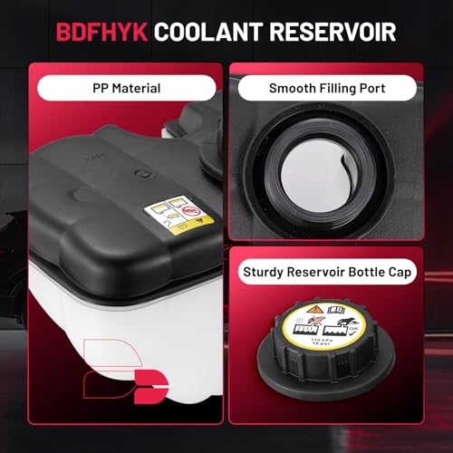 Image of BDFHYK Engine Coolant Expansion Reservoir Overflow Tank Compatible with Lincoln 1998-2011 Town Car, 1998-2010 Grand Marquis Marauder Crown Victoria Grand Marquis 4.6L V8 Replace 603-050