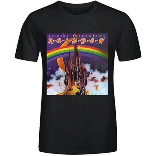 Rainbow Ritchie Blackmores Rainbow T Shirts for Mens Funny Round Neck Size XL