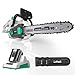 Litheli Cordless Battery Chainsaw 12', 40V Battery Powered Chainsaw 2.0AH Battery and Charger Included, Chain Saw for Trees, Pruning, Branch Cutting, Yard, Garden