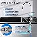 iSpring GA1-BN Drinking Water RO Faucet for Kitchen Sink, Heavy-Duty Lead-Free Reverse Osmosis Faucet for RO Water Filtration System, Non-Air Gap 100% Stainless Steel RO Faucet, Brushed Nickel Finish