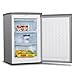 INFINITON CV-A82I - Congelador vertical, Inox, 80 Litros, 3 cajones, Control de temperatura, Puerta reversible, Clase A++/E