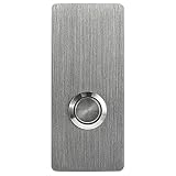 MSH Modern Stainless Hardware Model R2 Doorbells, R-Series Stainless Steel Designer Doorbells 1.37” x 3.14” x 5/32”