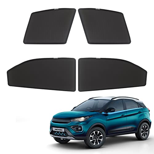 Image of TATA Nexon Magnetic Sun Shades /Curtains - Set of 4pcs Suitable for Nexon 2017 Onwards