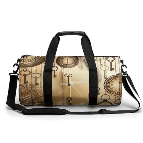 Duffel bag de gym vintage 45x23x23cm - Sac de voyage et randonnée polyvalent