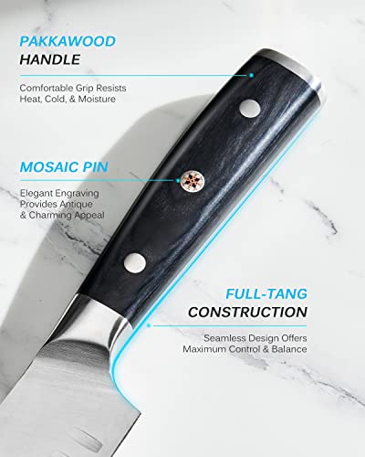 Image of KYOKU Samurai Series Knife Japanese Style1 (Bullnose Butcher Knife, 10 inch)
