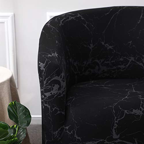 WOMACO Capa para cadeira de clube com elástico estampado, para poltrona para banheira/poltrona redon