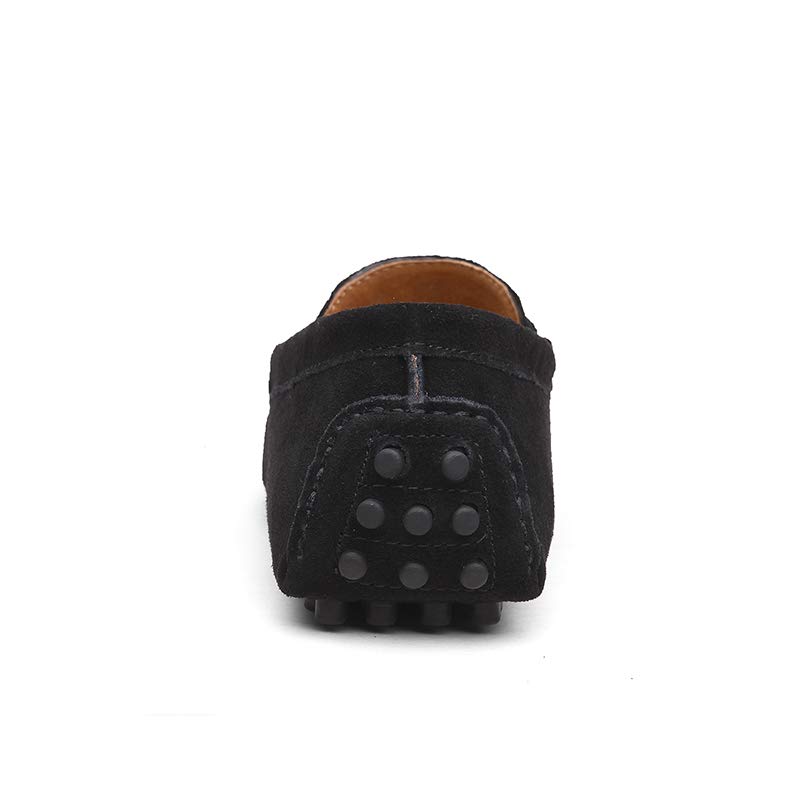 Men's Suede Leather Penny Loafers, Casual Driving Moccasins, Slip-On Boat Shoes,Big Sizes2