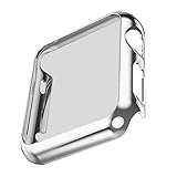 Apple Watch Case Series 2, HandyGear Plated Cover Case Protection Hard Cover Snap On Case for Apple Watch (42MM S2 Cover Silver)