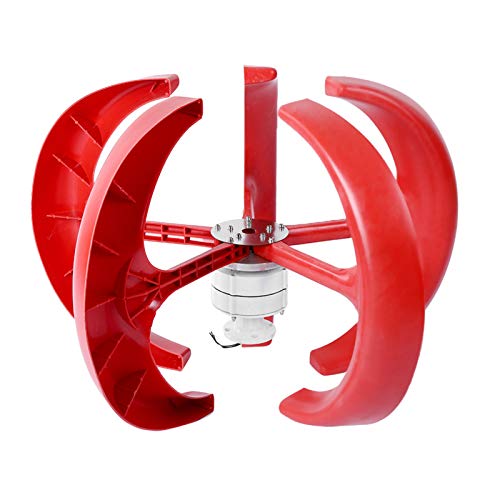Wind Turbine Generator Kit, 600W 12V Vertical Wind Turbine Electricity Set,5 Blade Horizontal Wind Power Generator Kit for Home, Boat, Marine, Monitoring, Street Lighting