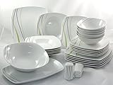 Topkapi 28-teiliges Tafelservice / Frühstücksset „Spring Wave“ TK-959: für 6 Personen