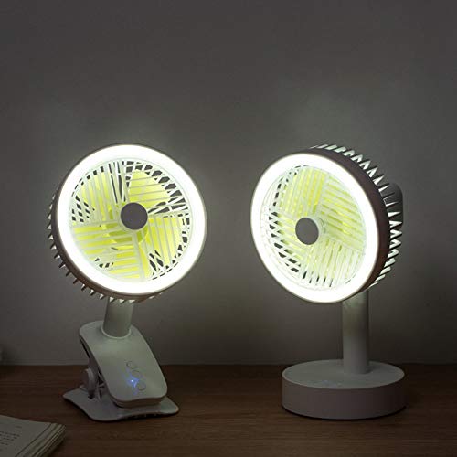 Cucudy Mini-ventilador Rotação automática Ventoinha de três velocidades Ventilador ajustável Ventila