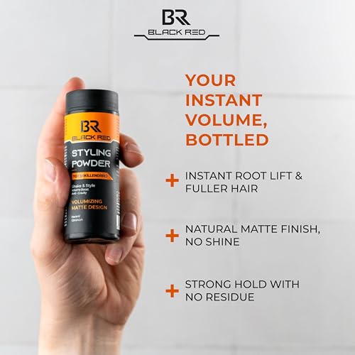 3. Bild von Black Red-Hair Styling Powder Wax Haarpuder 20 Gr Permanent Matt (Volumizing Matte Design)