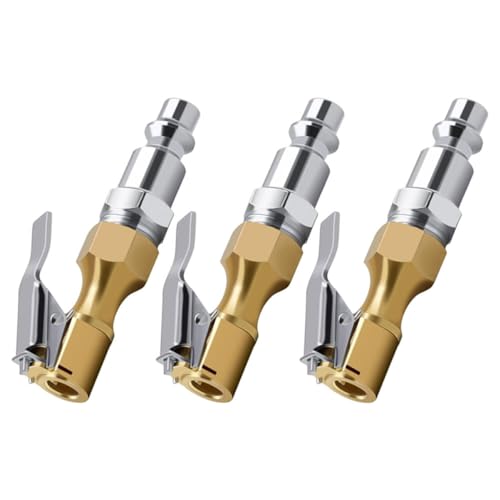 MUCKLILY Male Connector for Tire Air Pump Air Chuck Clip for Tire Inflation Chuck