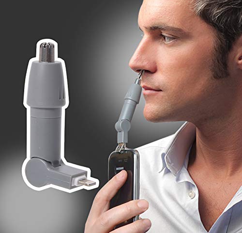 Beutii Eco-Friendly Nose Hair+Ear Hair+Beard+Eyebrow ElectricTrimmer Safety Clipper(USB Type C) with Cleaning Brush | No Battery Required | Gifts For Men And Women