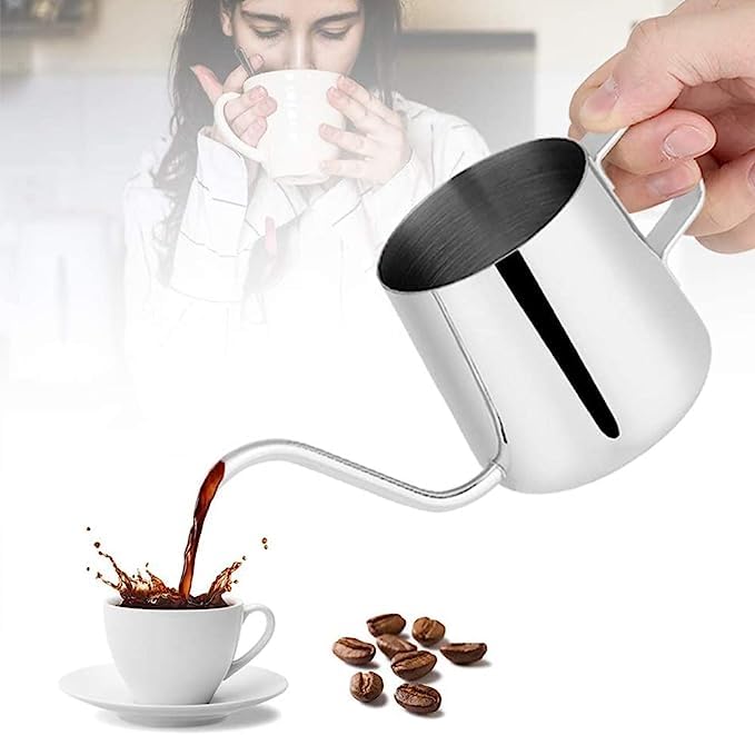 3d Creations Stainless Steel Coffee Pot Gooseneck Kettle Tea Kettle (600) ml. 3