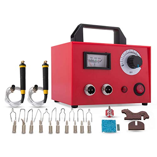 VEVOR Pirograbadora 100W 220V Kit de leña con 20 piezas Puntas de quemado Pirograbadora para quemar madera