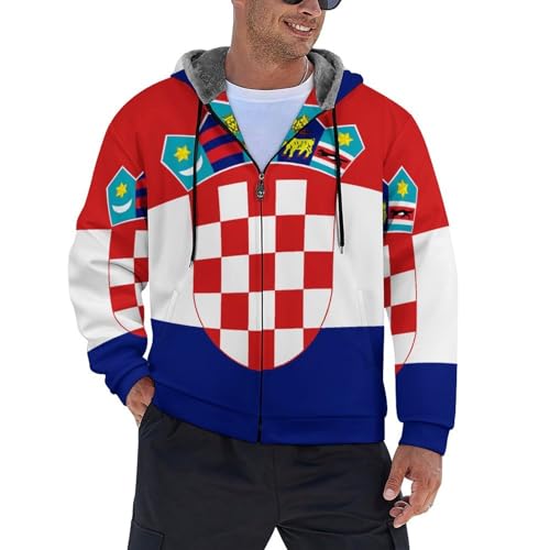 Sweat Croatie imprimé 3D idéal pour les sorties urbaines et soirées d'hiver