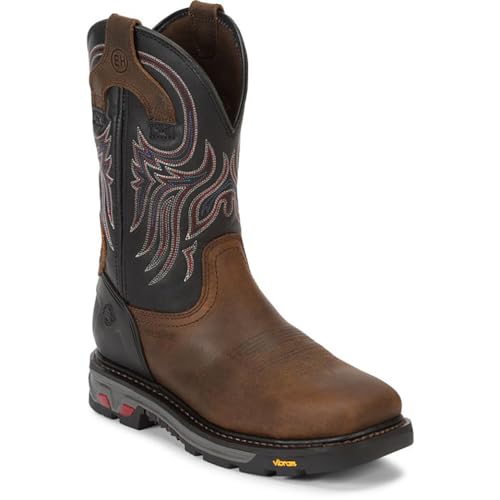Justin Men's Tanker 11" Steel Toe Work Boot3