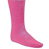 Champion Sports Rhino® All Sport Socks - Machine Washable Sport Sock - for Baseball, Football, Soccer - Cushioned Tube Sock - Stay-in-Place Fit - Size: Small (6.5-8.5) - Neon Pink