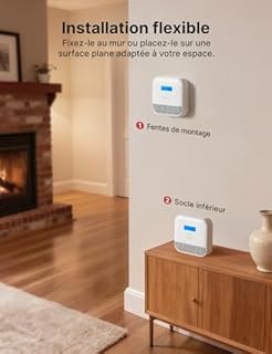 X-Sense Détecteur de Monoxyde de Carbone Autonome, Détecteur de CO Portable pour Voyage, Alimenté par Une Batterie Intégrée de 10 Ans, XC0K-SN