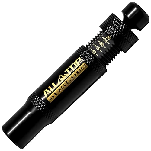 ALL-TOP Adjustable Auto-Stop Tire Deflator Valve Kit (8pcs, with 5 Valve caps)