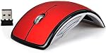 Foldable 2.4GHz Wireless Mouse mouse for the PC computer mouse Foldable Folding Mouse/Mice + USB 2.0 Receiver for PC Laptop-red
