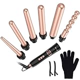 【Kaufen Sie das Lockenstab set, das Ihnen gefällt!】Der Griff des Lockenstab ist rutschfest, komplett isoliert, sicher und komfortabel. Der 2,5 m lange Lockenstab, 360° drehbares Kabel, verhindert Verwicklungen und ist schön verpackt. Es muss ein Favorit für Sie, Ihre Freundin, Tochter und jede Frau sein! Das Lockenstab Set kann zu Hause oder im Friseursalon verwendet werden und ist auch für Geschäftsreisen geeignet.