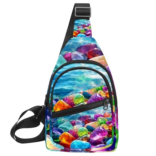 Sac à dos à bandoulière coloré unique pour randonnée et voyage